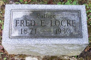 image: Fred Eugene Locke headstone