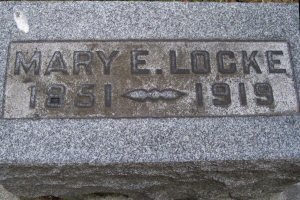 image: Mary Esther Ashley Locke headstone