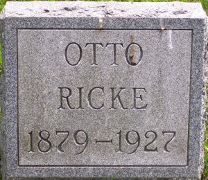 image: Otto Ricke headstone