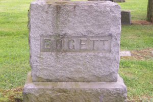 image: Sarah J. Fulton and Lewis K. Edgett monument