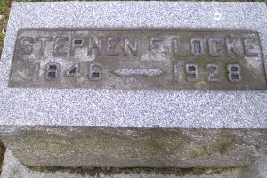 image: Stephen Farnsworth Locke headstone